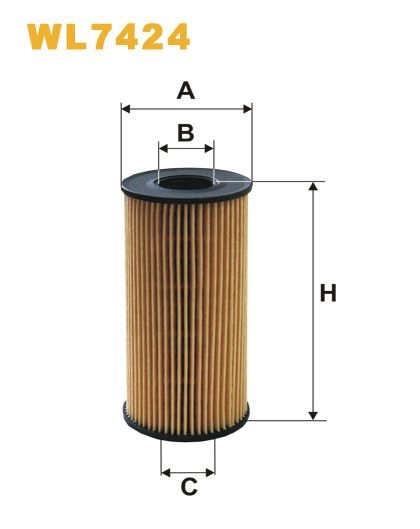 Original WIX Oil Filter WL7424 - for NISSAN Interstar 2.5 dCi 100