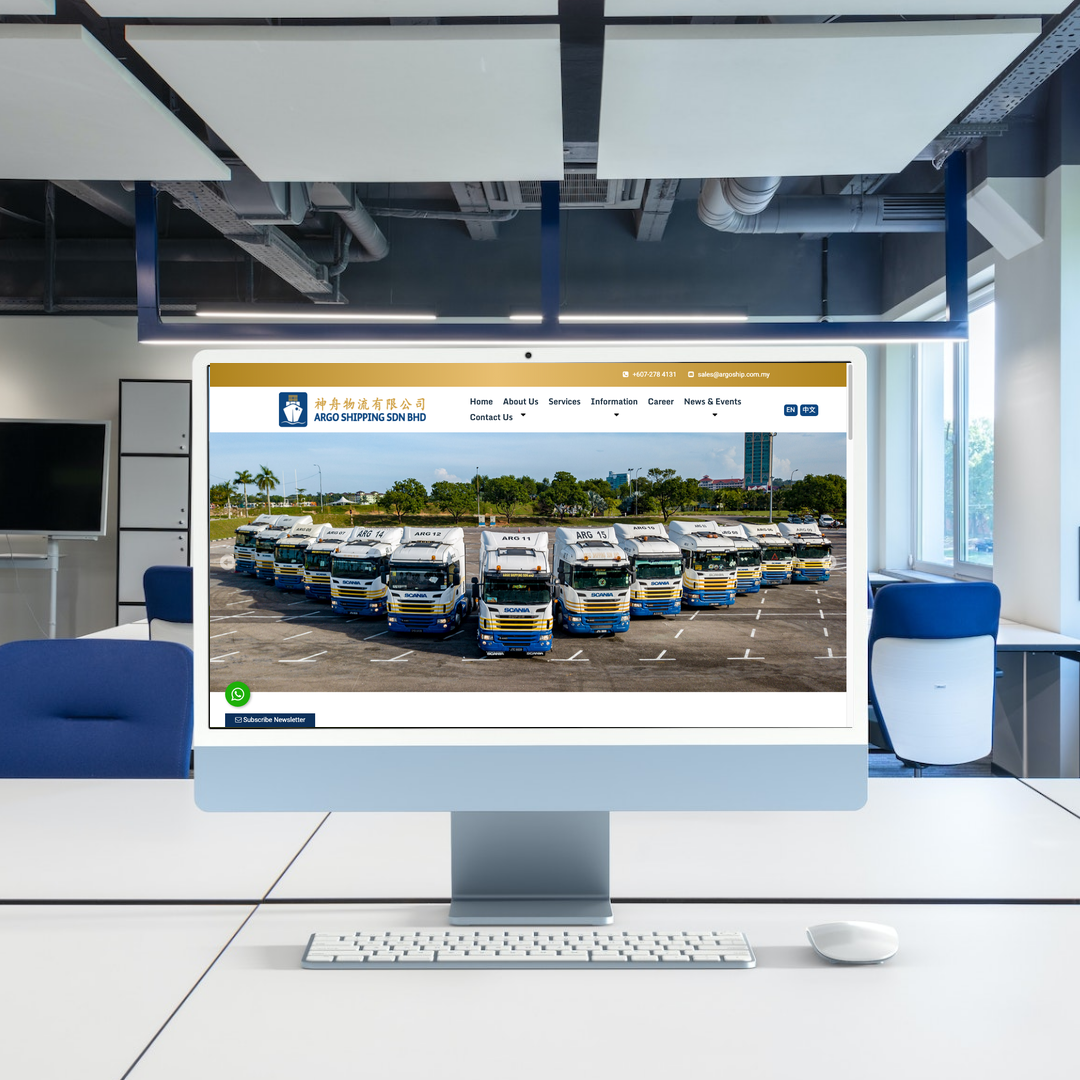 Argo Shipping Sdn Bhd Web Design | SEO | Digital Marketing | Johor
