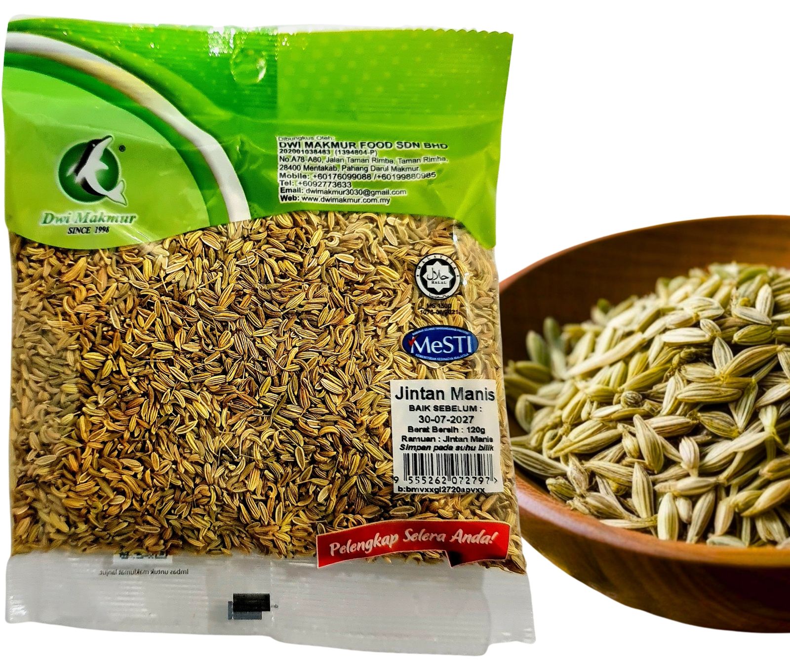Fennel Seeds 120 Grams RM3.50 X 5 Units C.Dwi Makmur