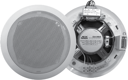 AEX CA563 6W Ceiling Loudspeaker (Spring/Mesh)