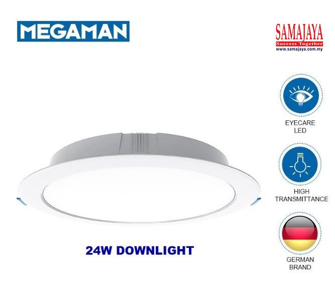 Megaman 8" 24W 4000k LED Downlight (Round) (Cool White)