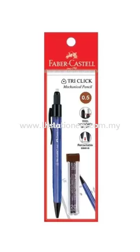 Faber Castell Tri Click 0.5mm / 0.7mm With Leads Classic 