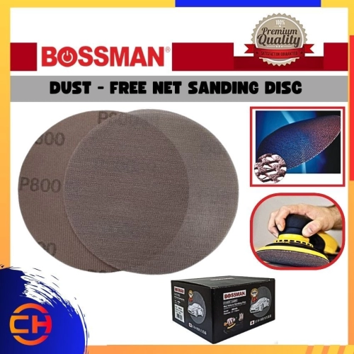 BOSSMAN ABRASIVE PRODUCTS DUST - FREE NET SANDING DISC  - CHENG HUAT HARDWARE (SENTUL) SDN BHD