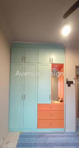 Wardrobe with Mirror Dressing Table Work at Apartment Mesra Prima, Ampang