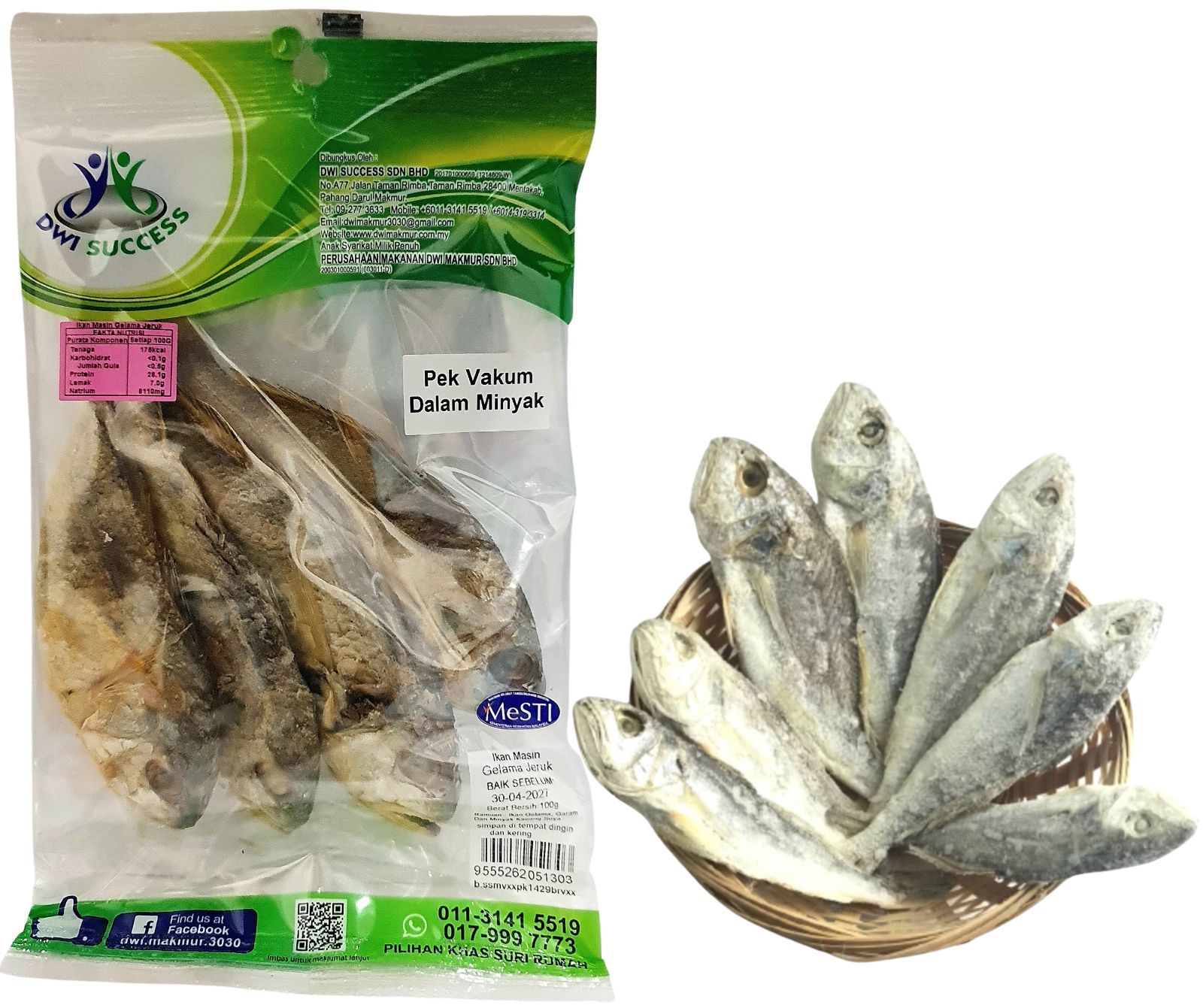 Ikan Masin Gelama Jeruk 100G RM 6.40 X 5 UNITS C.Dwi Makmur