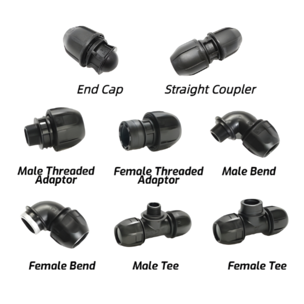 Polypropylene(PP) Push Fit Compression Fittings