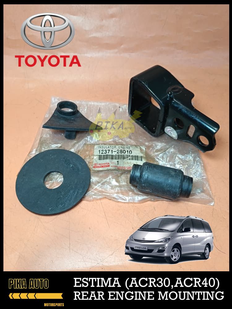 TOYOTA ESTIMA (ACR40,MCR40) , ALPHARD (MNH15) REAR ENGINE MOUNT RUBBER GENUINE ORIGINAL!! 12371-28010