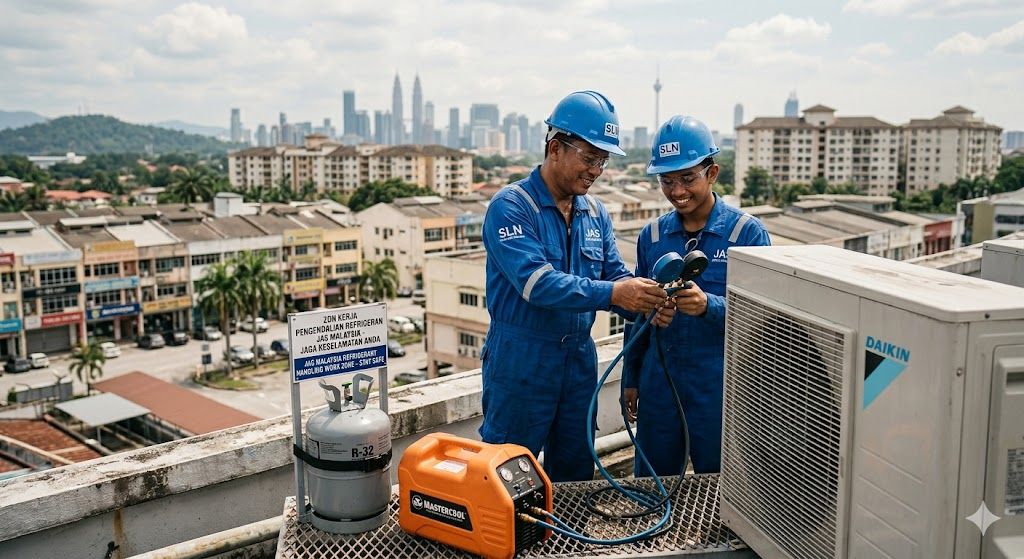 safe refrigerant gas handling Malaysia DOE