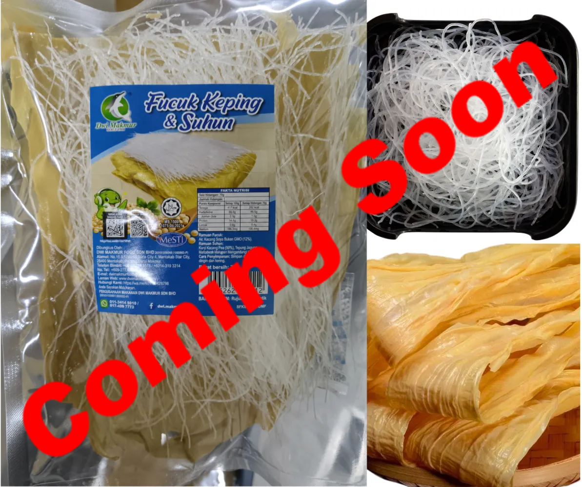 Bean Curd Sheets with Glass Noodles 70 Grams RM4.25 X 10 Units C.Dwi Makmur