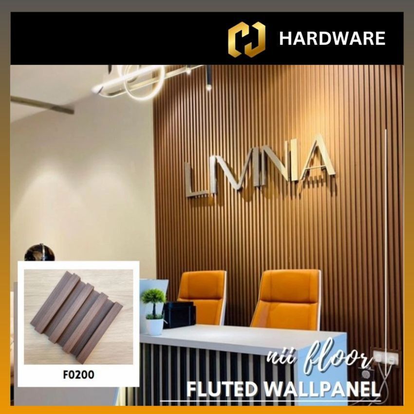 WPC WALL PANEL C/W PVC SURFACE/ WALL PAPER / PANEL DINDING 长城板/装饰墙/吊顶 170 X 22 X 2950MM CODE : FO200