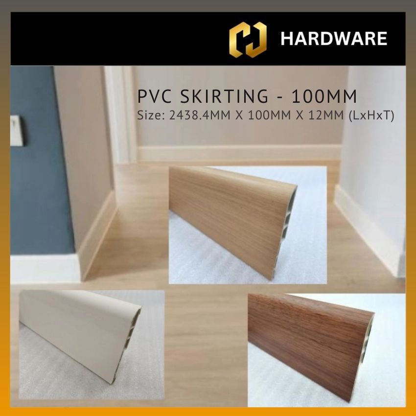 PVC SKIRTING 100MM FOR FLOORING DIY (4ft)