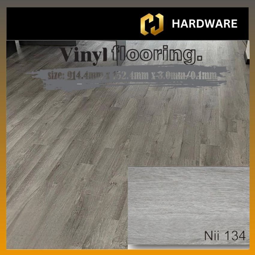 NII FLOOR 3MM VINYL FLOORING - CODE: NII 134 (1 BOX = 24 (36 SQFT) )