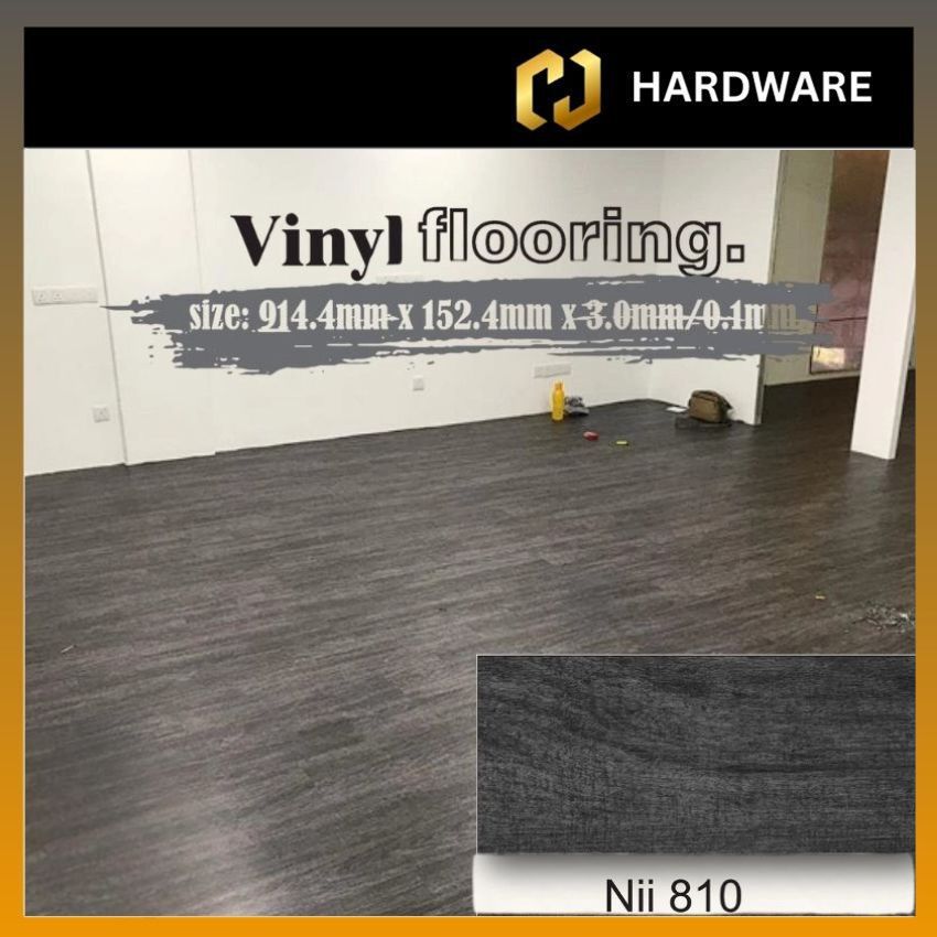 NII FLOOR 3MM VINYL FLOORING - CODE: NII 810 (1 BOX = 24 (36 SQFT) )