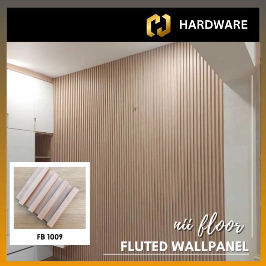 WPC WALL PANEL C/W PVC SURFACE/ WALL PAPER / PANEL DINDING 长城板/装饰墙/吊顶 170 X 22 X 2950MM CODE : FB1009