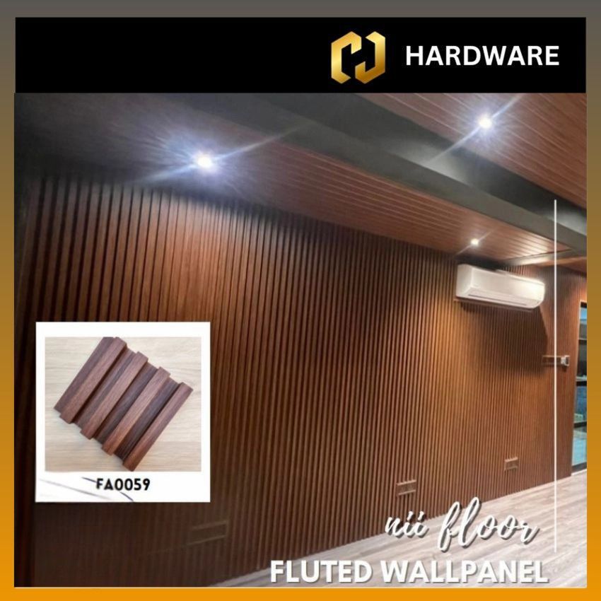 WPC WALL PANEL C/W PVC SURFACE/ WALL PAPER / PANEL DINDING 长城板/装饰墙/吊顶 170 X 22 X 2950MM CODE : FA0059