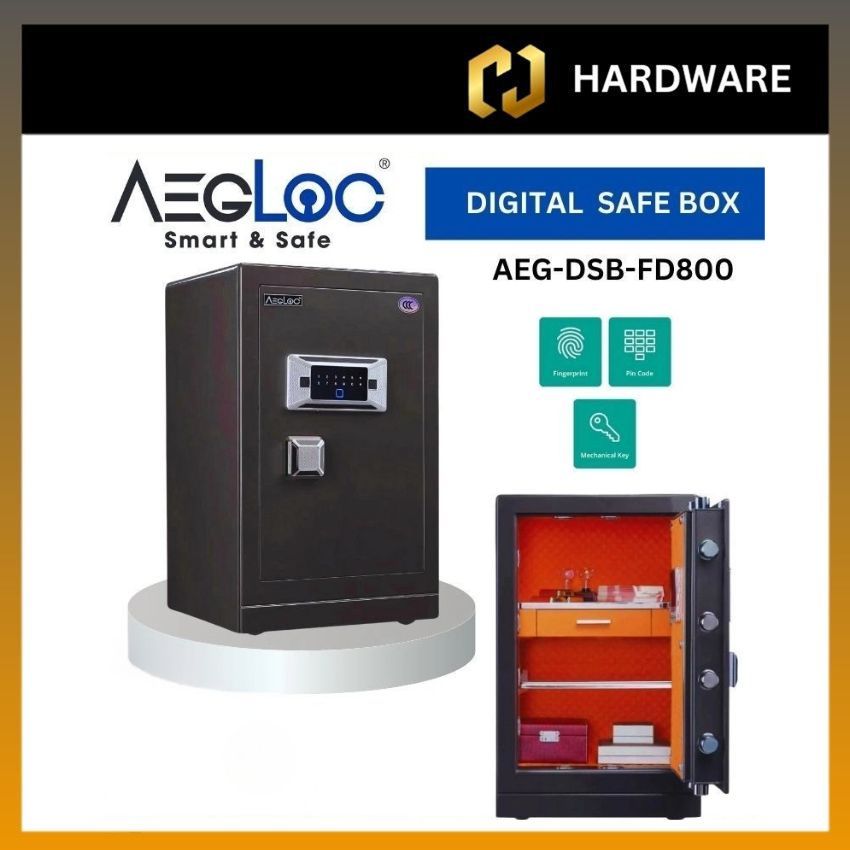 AEGLOC AEG - DSB - FD800 GREY / ANTI - BURGLARY DIGITAL SAFE BOX