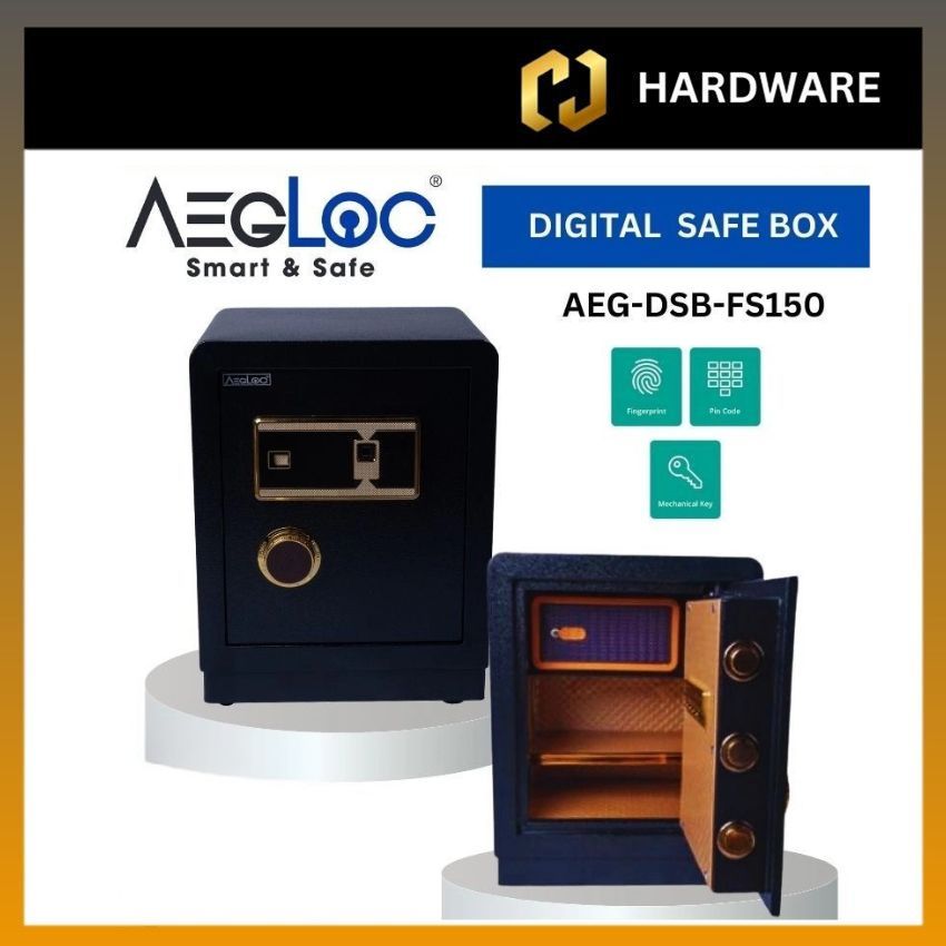 AEGLOC AEG - DSB - FS150 FIRE RESISTANT FINGER PRINT DIGITAL SAFE BOX