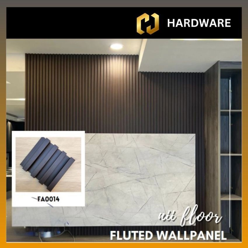 WPC WALL PANEL C/W PVC SURFACE/ WALL PAPER / PANEL DINDING 长城板/装饰墙/吊顶 170 X 22 X 2950MM CODE : FA0014