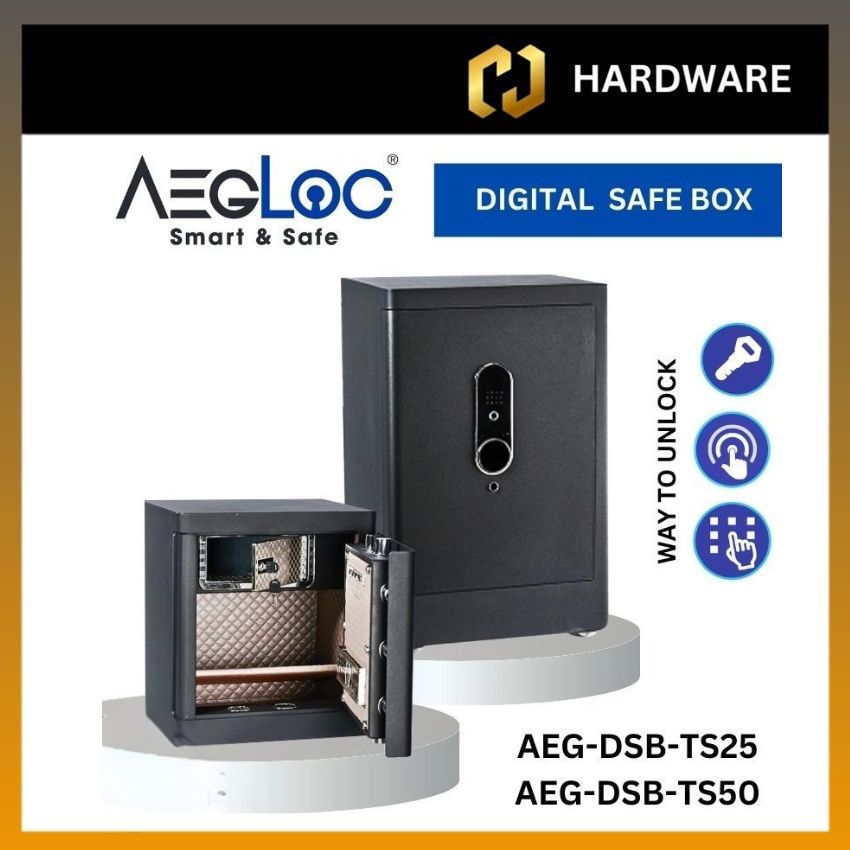 AEGLOC AEG-DSB-TS25 / AEG-DSB-TS50 FINGERPRINT DIGITAL SAFE BOX