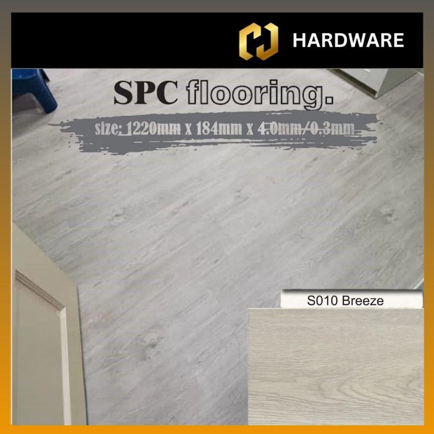 NII FLOOR 4MM CLICK SPC FLOORING 100% VIRGIN MATERIAL - CODE: S010 (BREEZE)