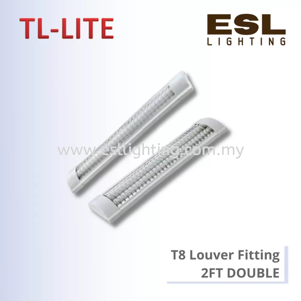 TL-LITE FITTING - T8 LOUVER FITTING 2FT DOUBLE