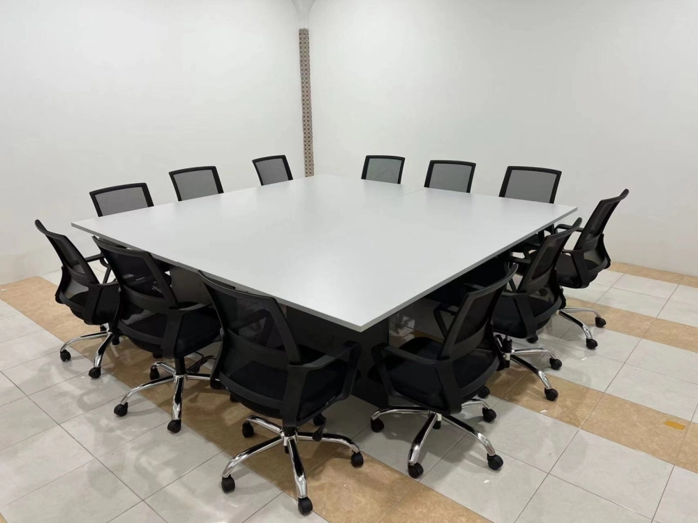 16 Seater Square Office Conference Meeting Table | Low Back Office Meeting Chair | Meja mesyuarat Besar | Office Table Penang | Office Furniture Penang | Kedai Meja Pejabat | Puchong | Melaka | Negeri Sembilan | Kulim | Lunas | Batu Kawan