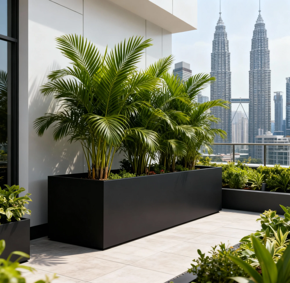 Extra Large Fiberglass Planter Box Supplier Malaysia PC1247-17203 马来西亚大型玻璃钢花盆花箱批发 Pembekal Kotak Penanam Gentian Kaca Ekstra Besar Malaysia