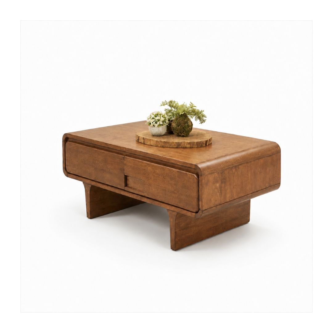 MIRELLA Rectangle Coffee Table C/W 2 Drawer