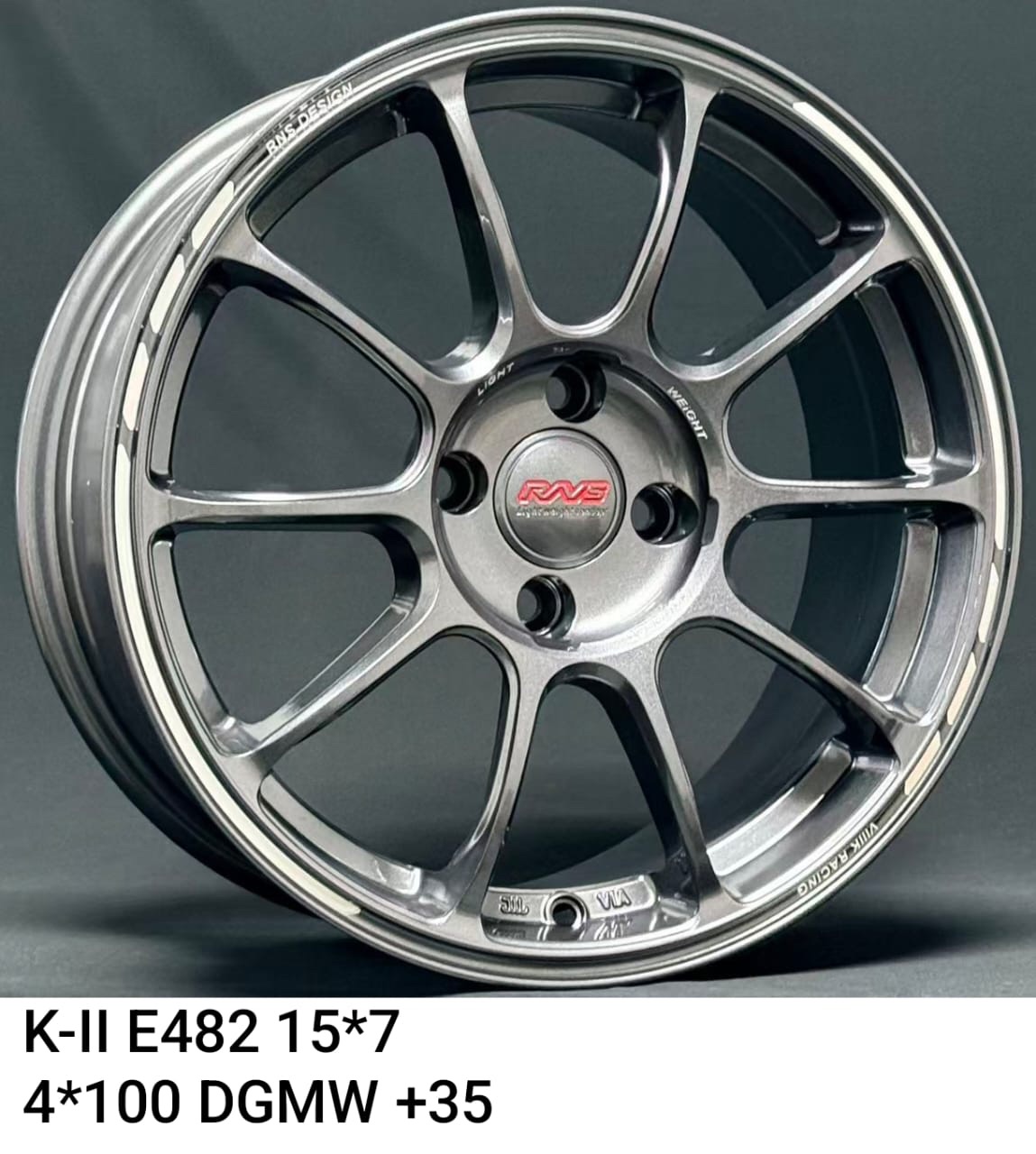 K-II E482 15*7 4*100 DGMW +35