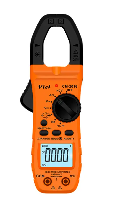 Vici CM-2016 Clamp open 28mm, AC DC Max 800A, True RMS, NCV, Capacitance, Frequency, Temperature tests, Backlight, Clamp lighting function.