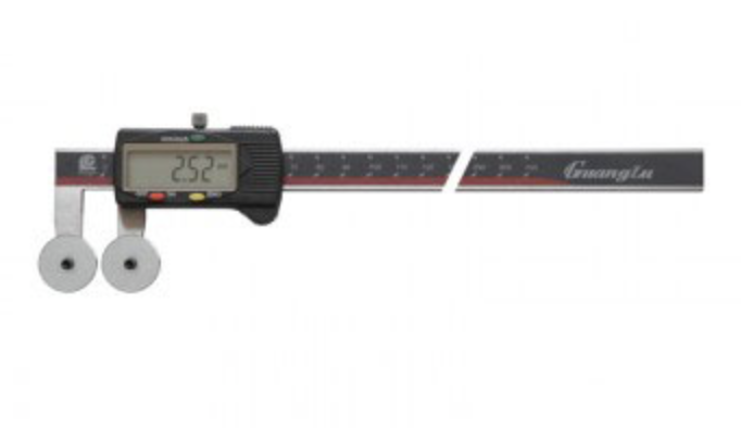 GUANGLU Disc-shaped probe internal/external groove digital caliper