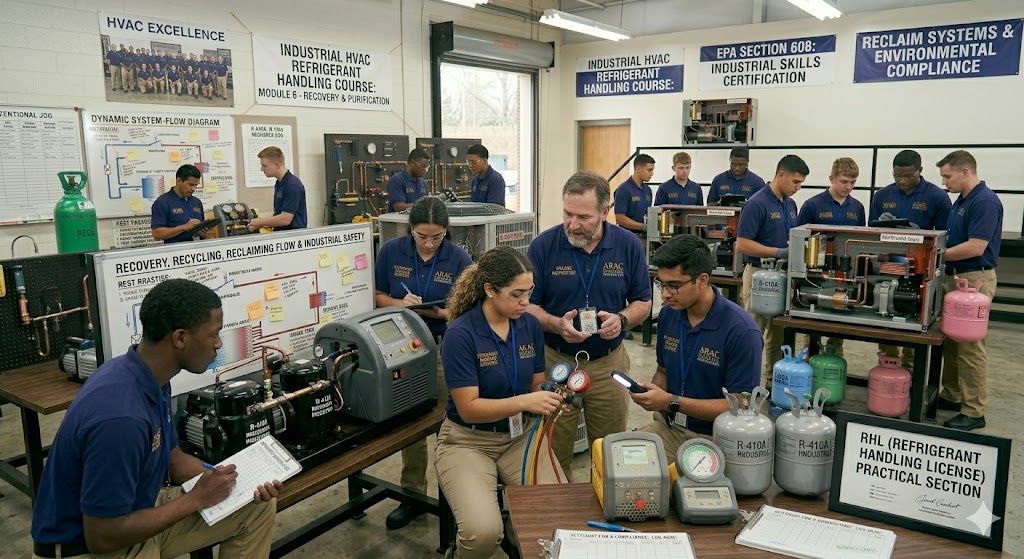 Industrial HVAC refrigerant handling course