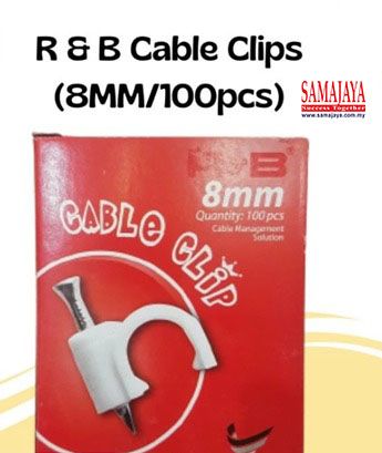 R&B 8mm Cable Clip/ PVC U Clip
