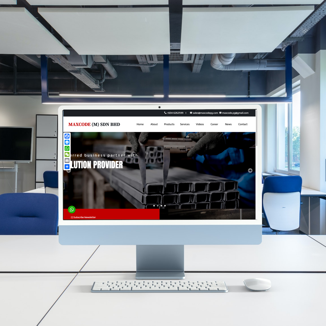 Stainless Steel Manufacturer Website Design & SEO | Penang