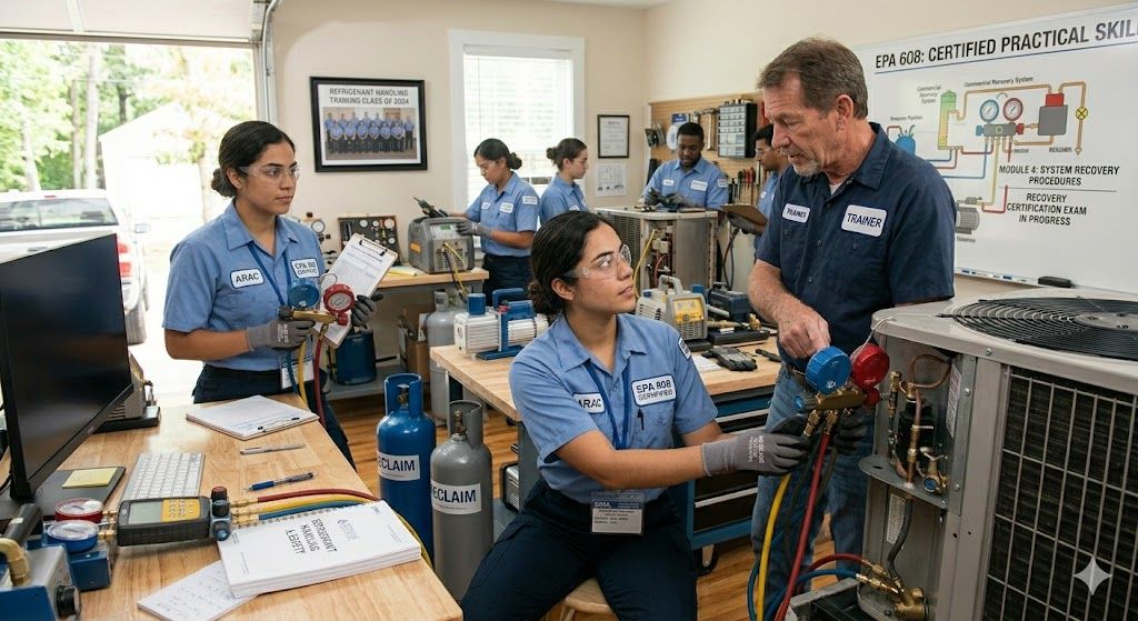 Refrigerant handling and recovery certification