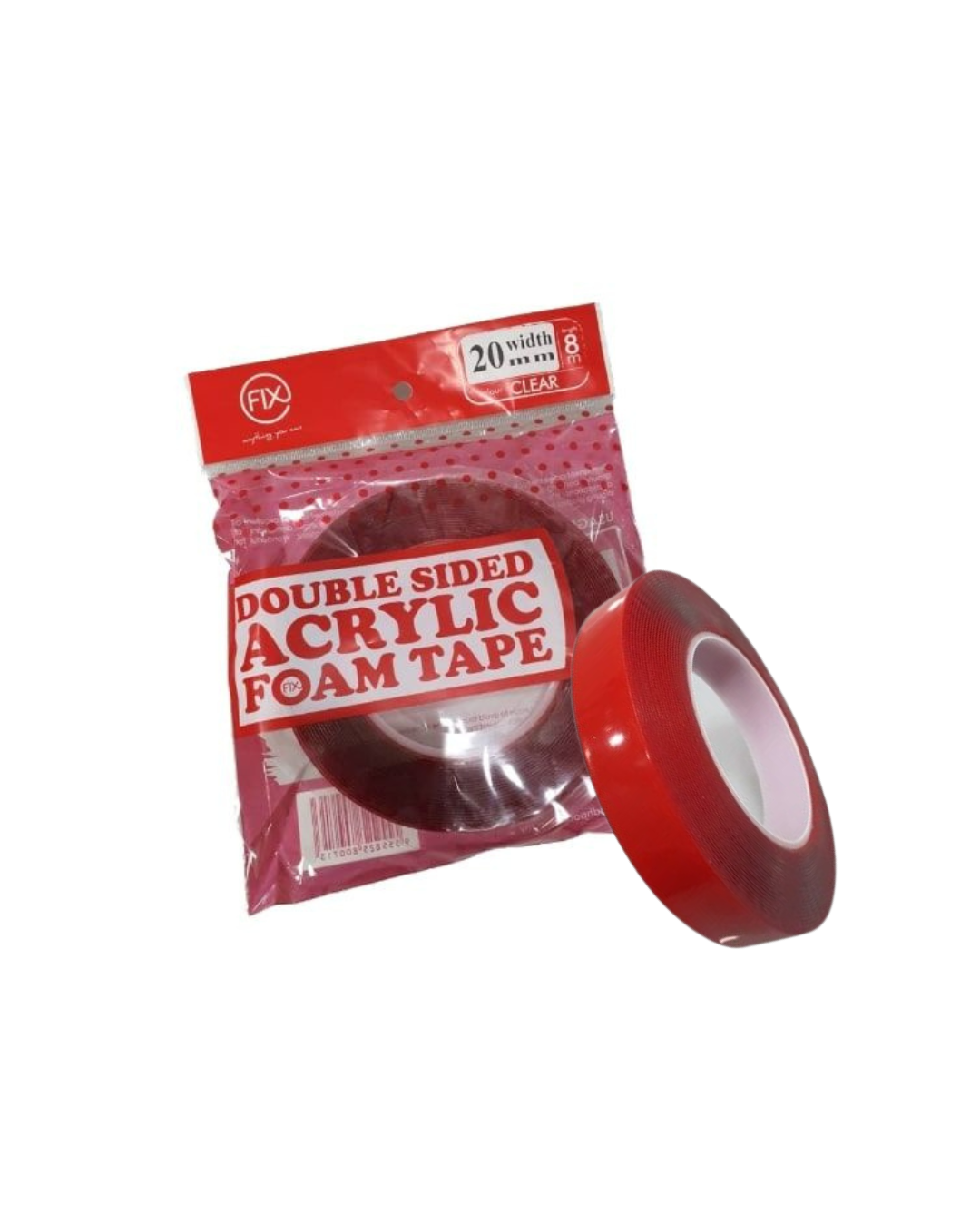 100R DS Acrylic Foam Tape (Clear) | 20x8