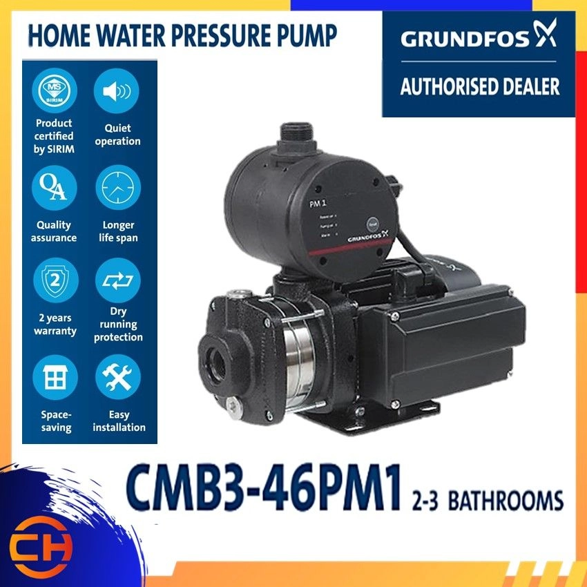 Grundfos CMB3-46PM1 Home Water Pressure Booster Pump