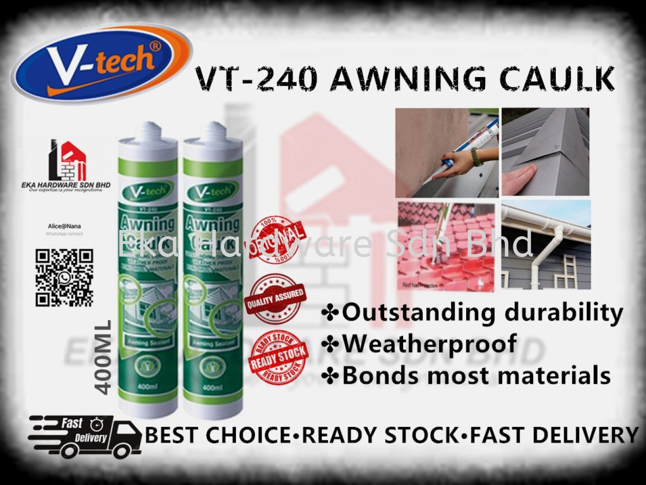 V-Tech (VT-240) Awning Caulk