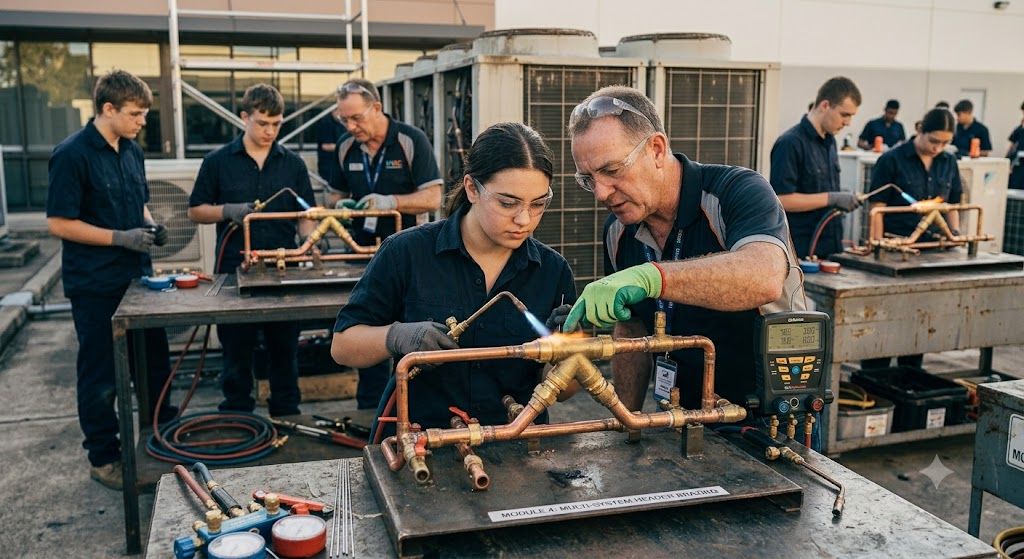 HVAC brazing practical training program