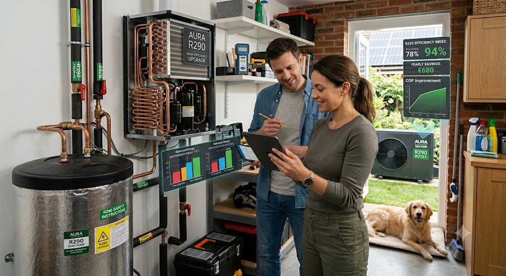 R290 HVAC system efficiency improvement