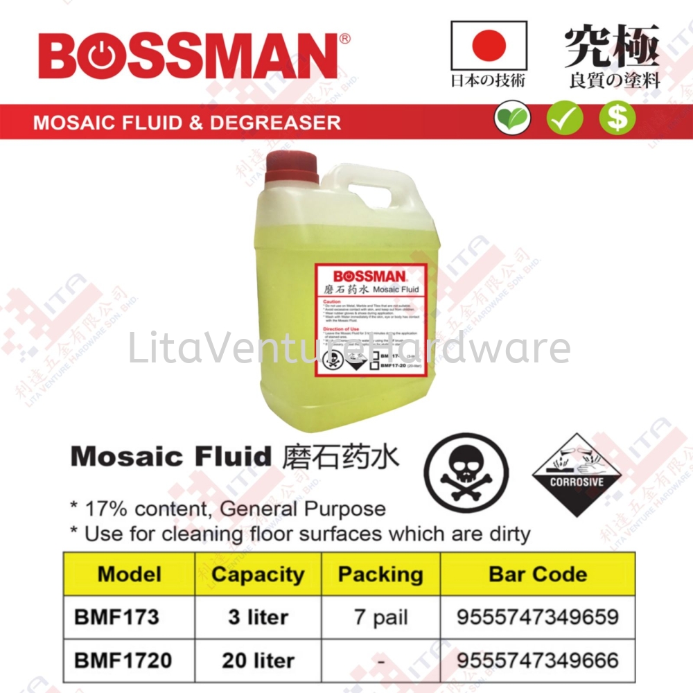 BOSSMAN BRAND MOSAIC FLUID - BMF173 BMF1720