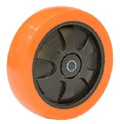 Medium Duty Orange PVC Top Plate Castor Wheel