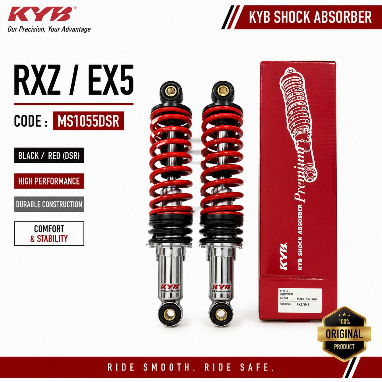KAYABA EX5 / RXZ MILLI CATALYZER REAR ABSORBER MS1055DSR