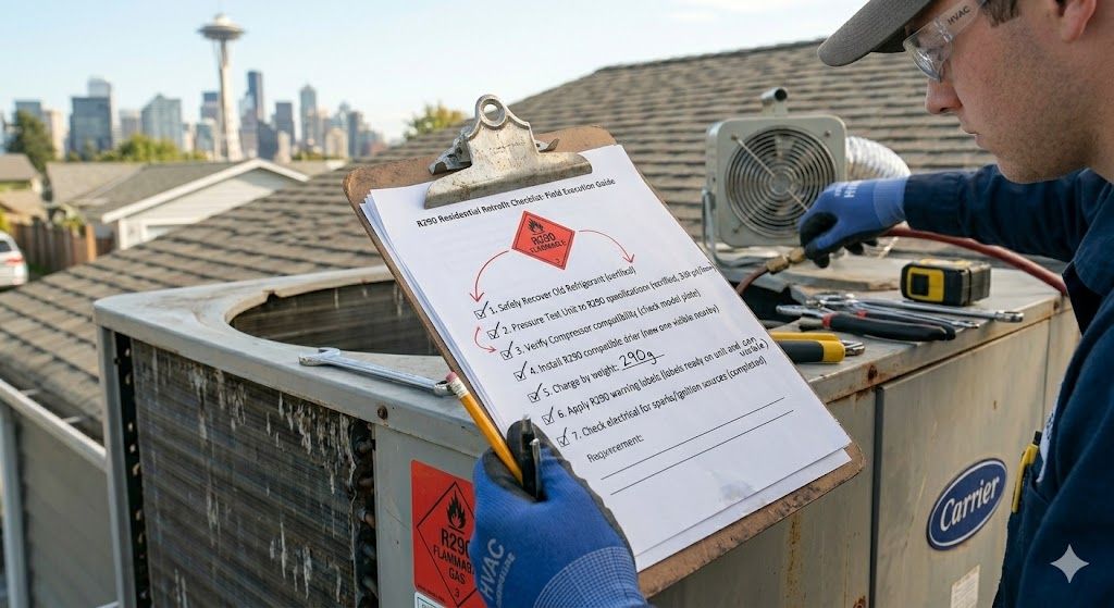 R290 retrofit checklist HVAC