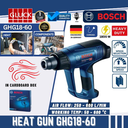 GHG18-60 BOSCH MACHINE Heat Gun GHG18-60 MESIN PEMANAS