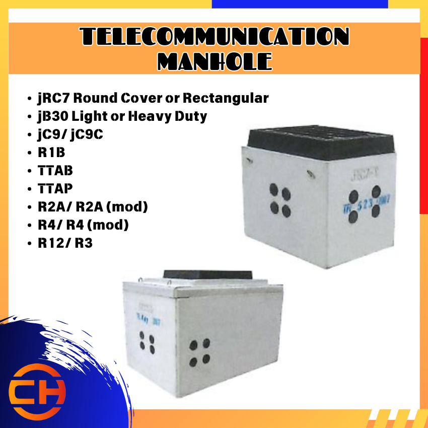 (PRE-ORDER) Precast Telecommunication Manhole 电线井 JRC7/JB30/JC9/JCRC/R1B/TTAB/TTAP/R2A/R2A(mod)/R4/R4(mod)/R12/R3电接线井