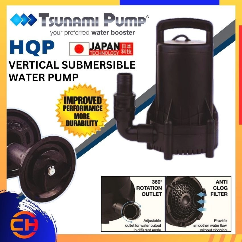 TSUNAMI PUMP HQP - 250/ HQP - 330 VERTICAL SUBMERSIBLE WATER PUMP ( CERAMIC SHAFT )