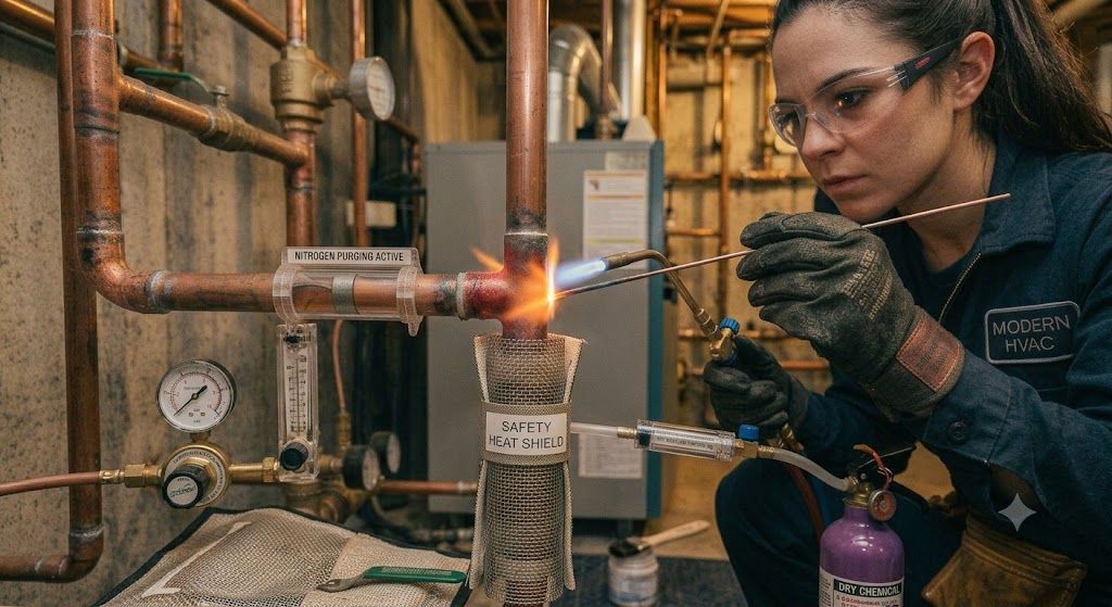 refrigeration copper joint brazing best practices