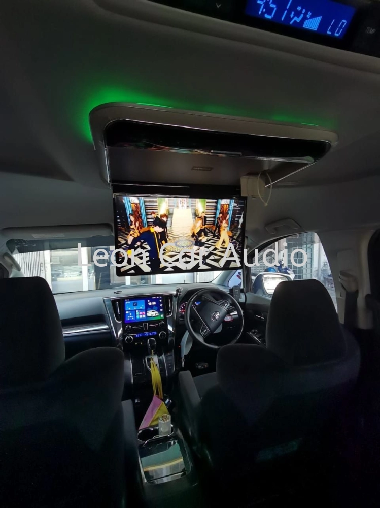 Toyota Vellfire Alphard agh30 14" fhd hdmi usb mp4 roof led monitor