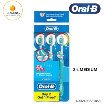Oral-B Complete Easy Clean Manual Toothbrush (3 Pcs) [MEDIUM] *1858